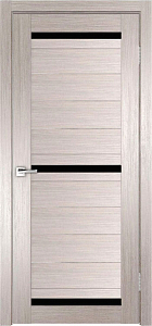 Товар Межкомнатная дверь Легенда Z-4 тон Белая лиственница Стекло Лакобель черное